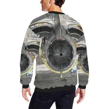 HOODIE - 60 Men's Oversized Fleece Crew Sweatshirt e-joyer